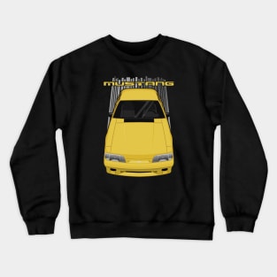 Mustang 1987 to 1993 Fox - Yellow Crewneck Sweatshirt